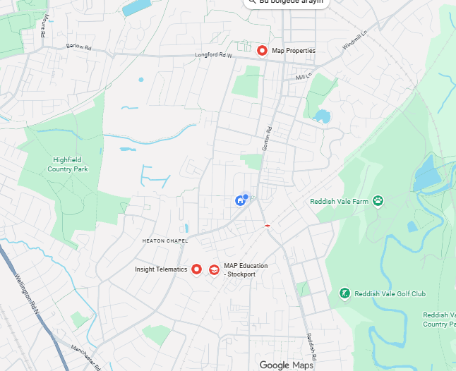 Stockport operations map